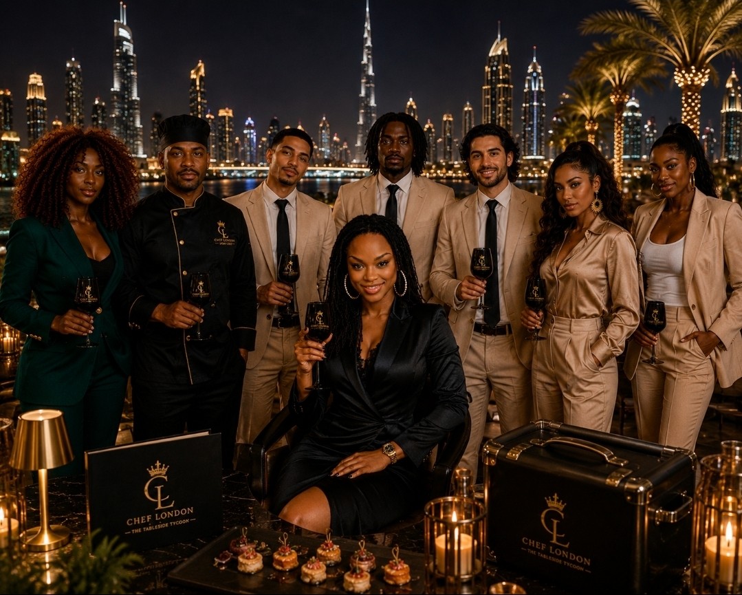 Team at luxury event in Dubai